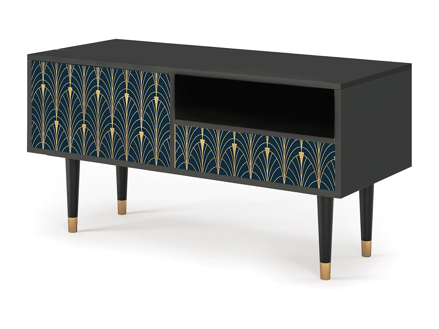 TV-Möbel - 115х59х48 cm - T3 - Flower of the Nile, Anthrazit