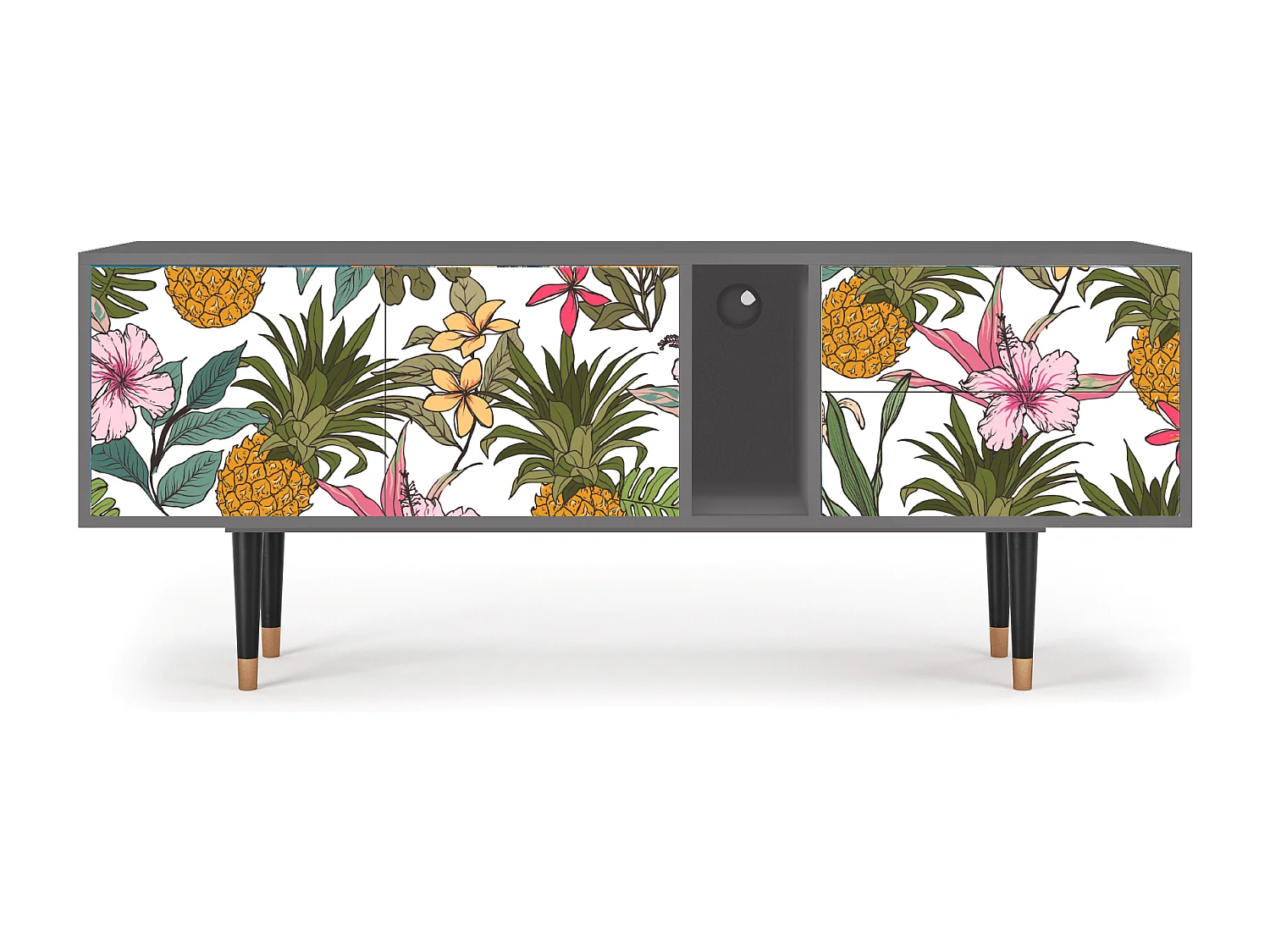 Meuble TV - 170х69х48 cm - T1 - Estival Fruit, Gris