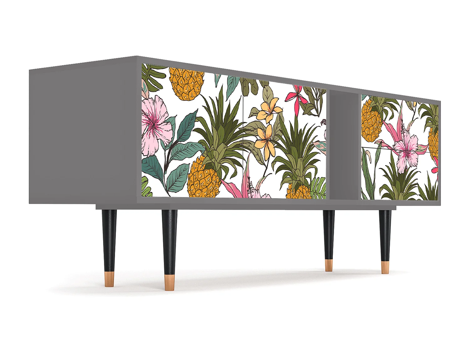 Meuble TV - 170х69х48 cm - T1 - Estival Fruit, Gris