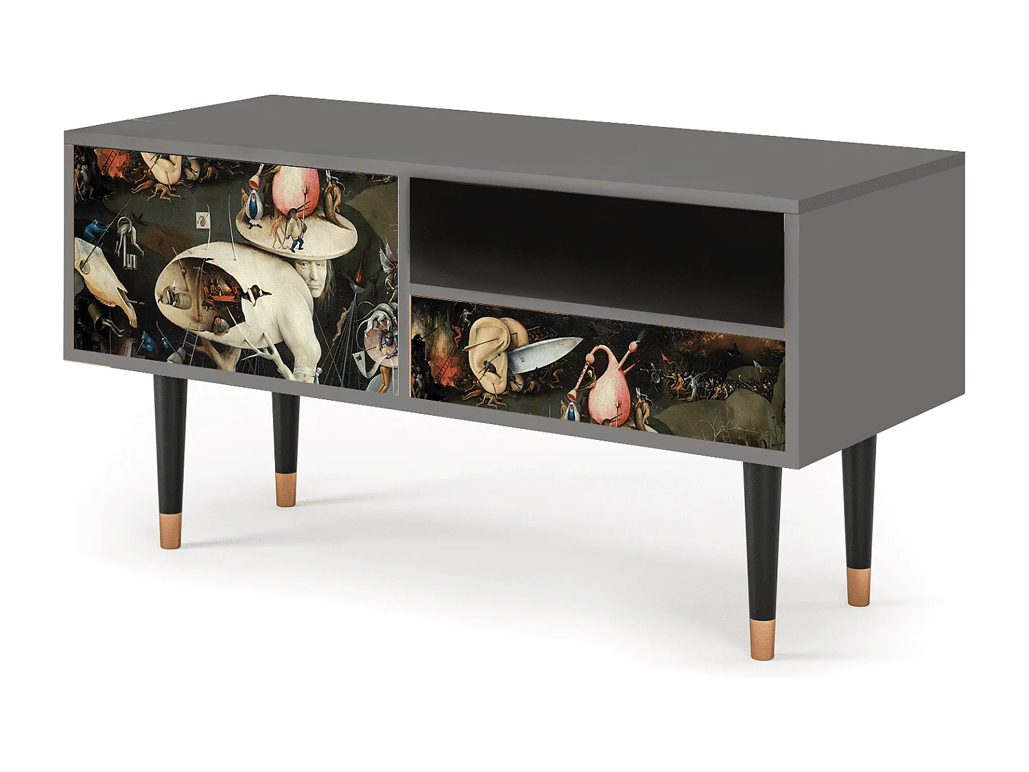 Szafka RTV - 115х59х48 cm - T3 - The Garden 2, Szary