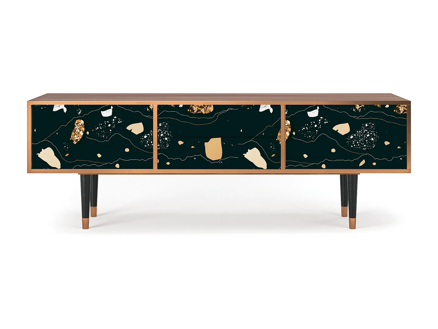 Mobile TV - 170х59х48 cm - T4 - Space Rocks, Noce