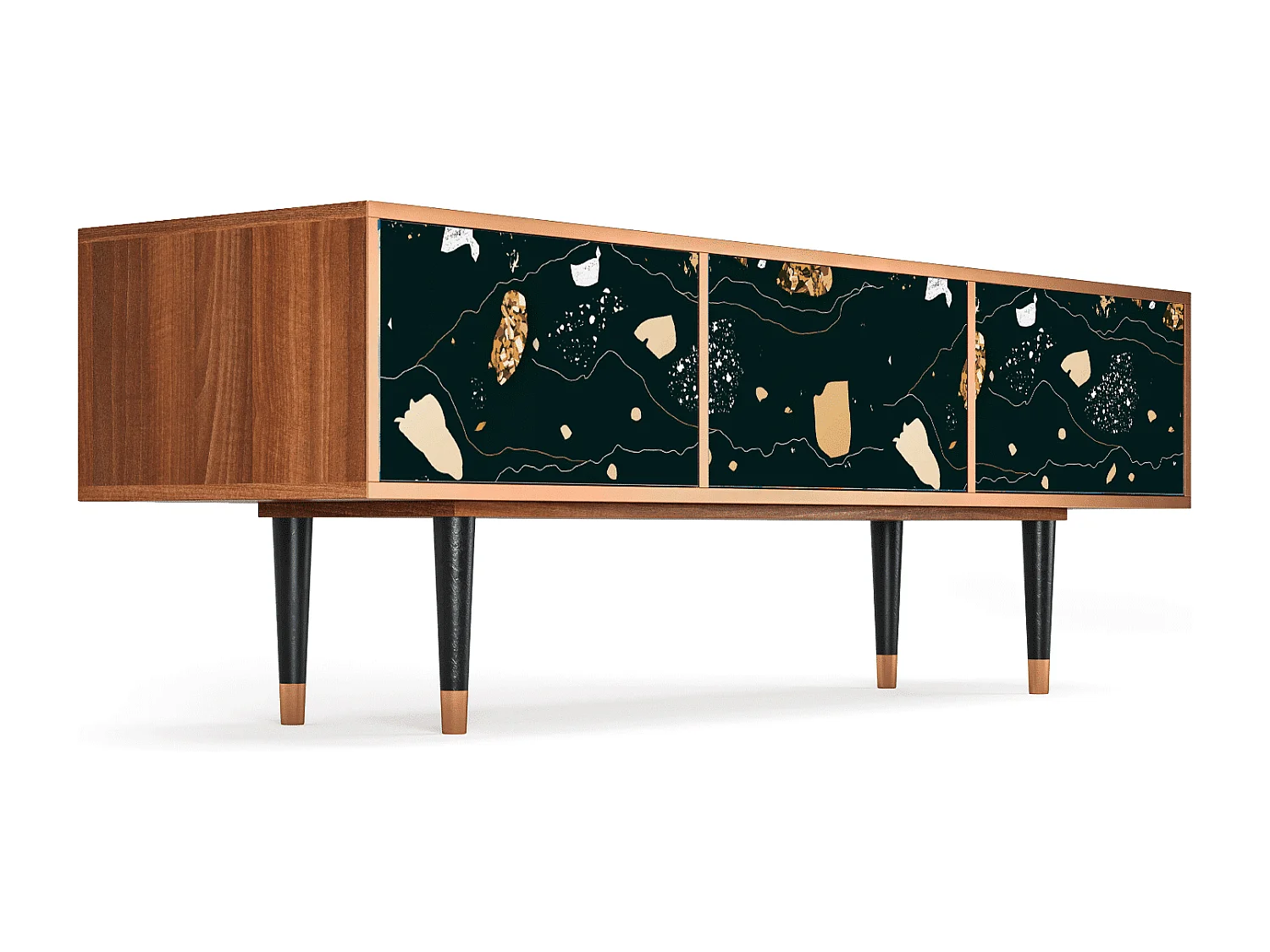 Mobile TV - 170х59х48 cm - T4 - Space Rocks, Noce