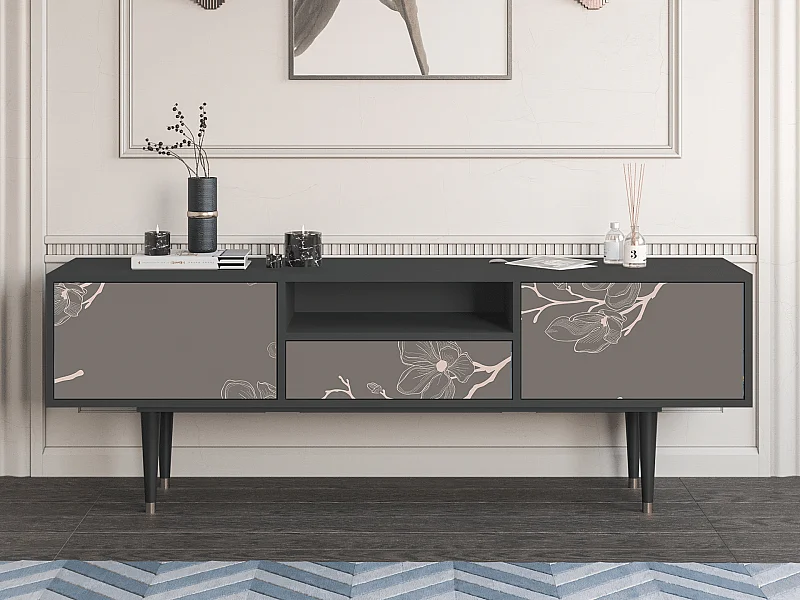 TV-meubel - 170х59х41 cm - T6 - Cherry Blossom, Antraciet