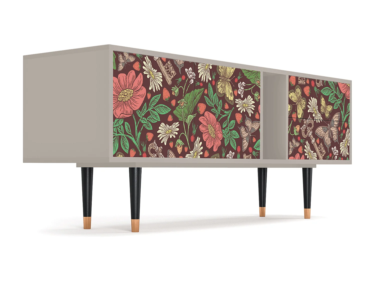 Mueble de TV - 170х69х48 cm - T1 - Alice in Wonderland, Areia