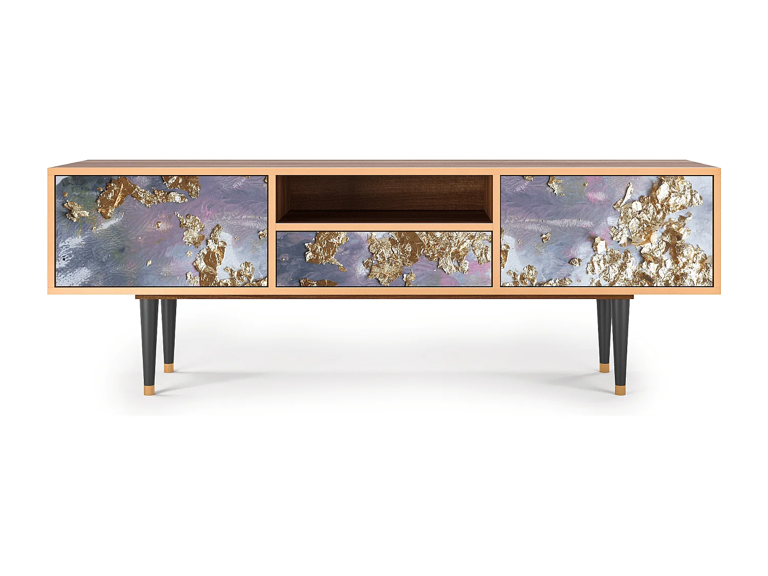 Meuble TV - 170х59х41 cm - T6 - Planet Earth, Noyer