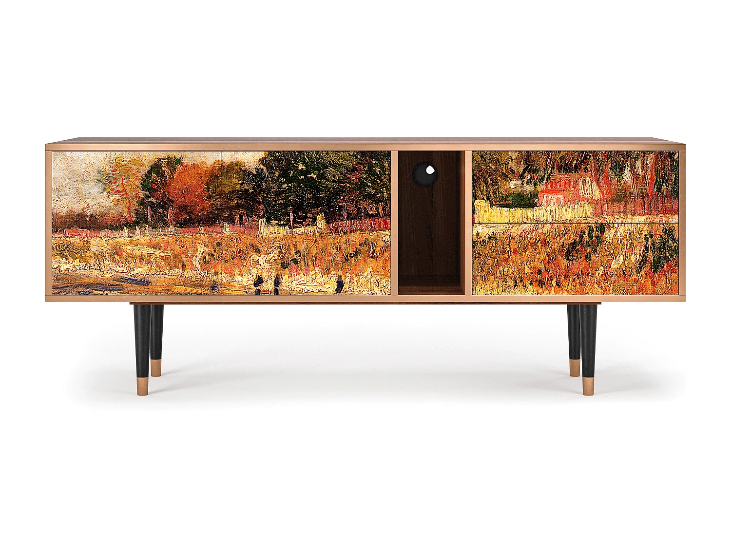 TV-meubel - 170х69х48 cm - T1 - The Banks, Walnoot