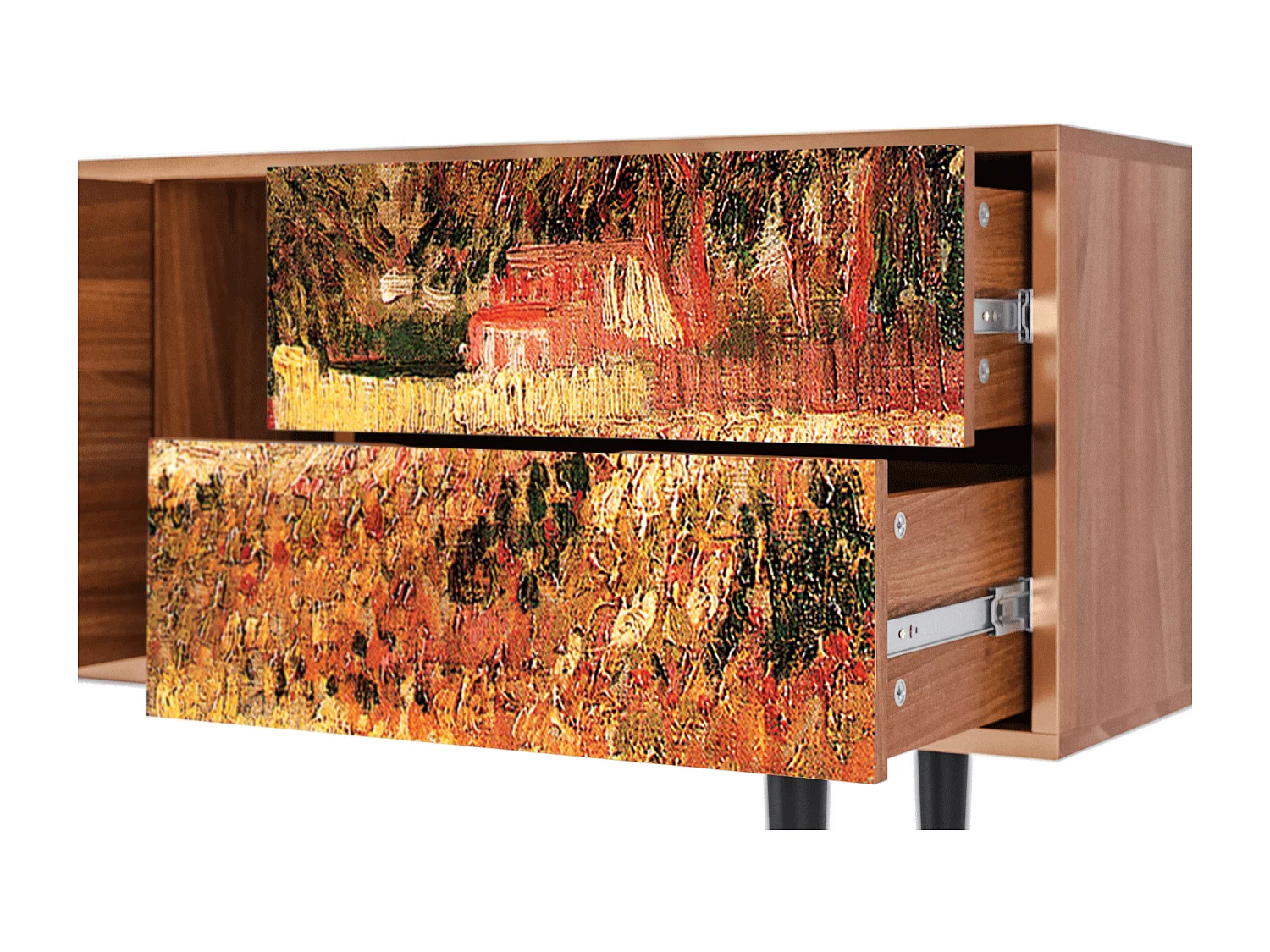 TV-meubel - 170х69х48 cm - T1 - The Banks, Walnoot