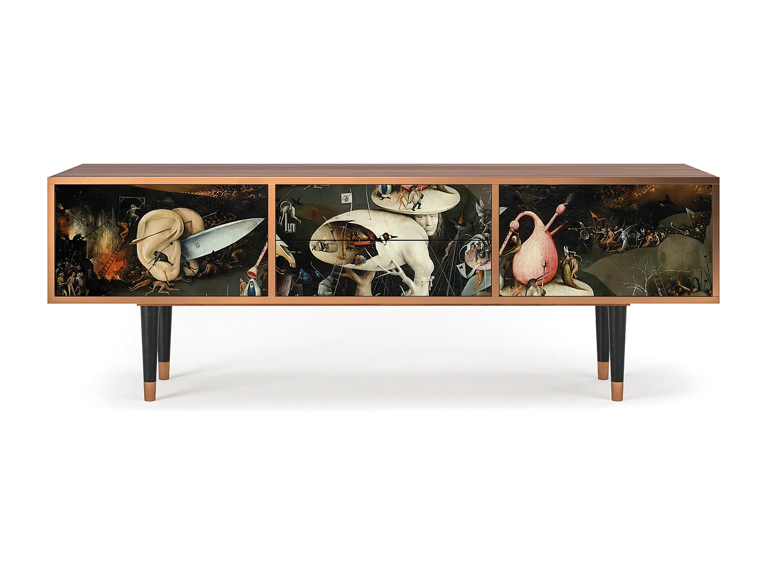 Mueble de TV - 170х59х48 cm - T4 - The Garden 2, Nogueira