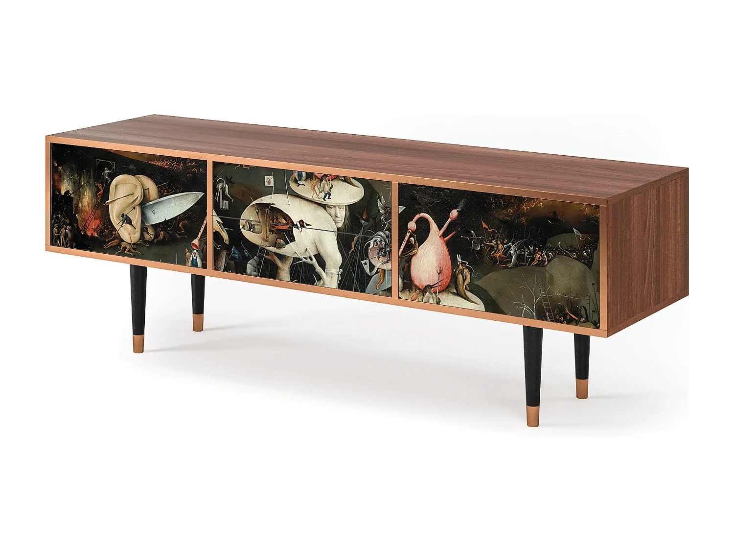 Mueble de TV - 170х59х48 cm - T4 - The Garden 2, Nogueira