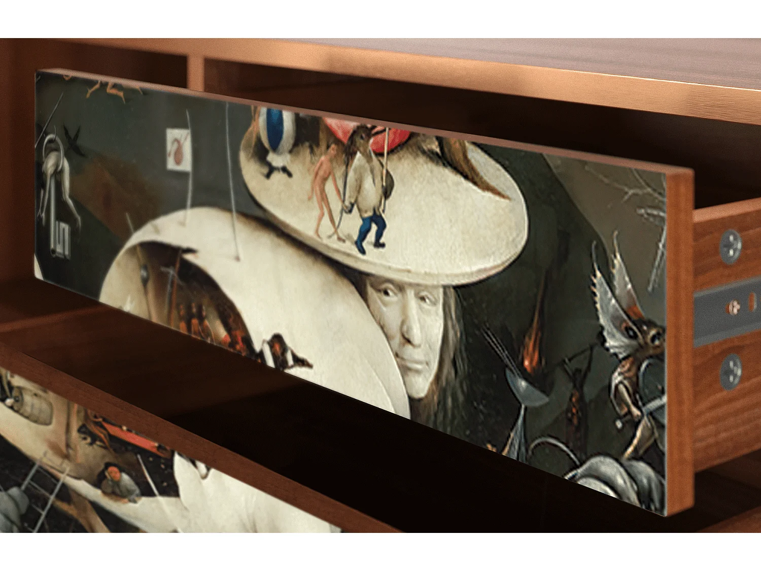 Mueble de TV - 170х59х48 cm - T4 - The Garden 2, Nogueira