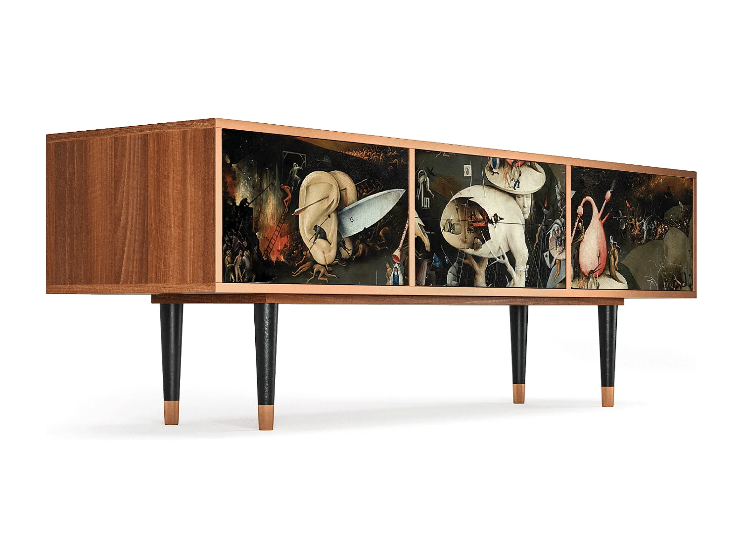 Mobile TV - 170х59х48 cm - T4 - The Garden 2, Noce