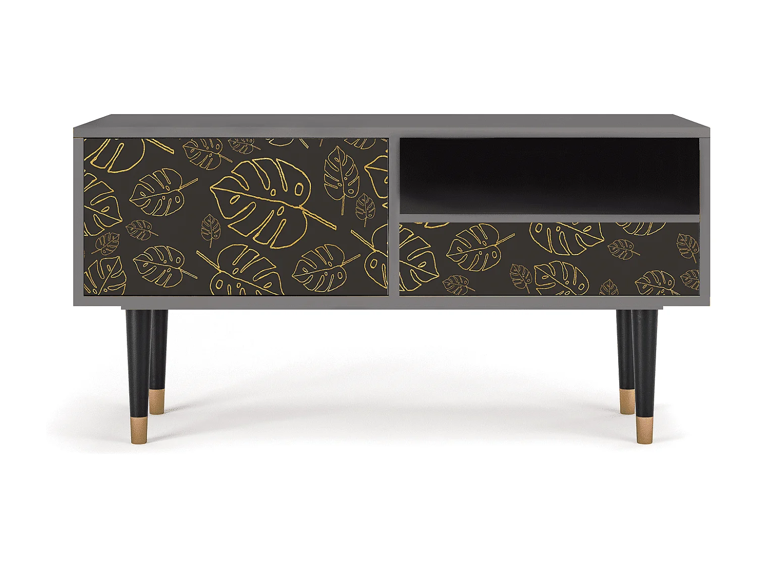 Meuble TV - 115х59х48 cm - T3 - Fall Of The Leaves, Gris