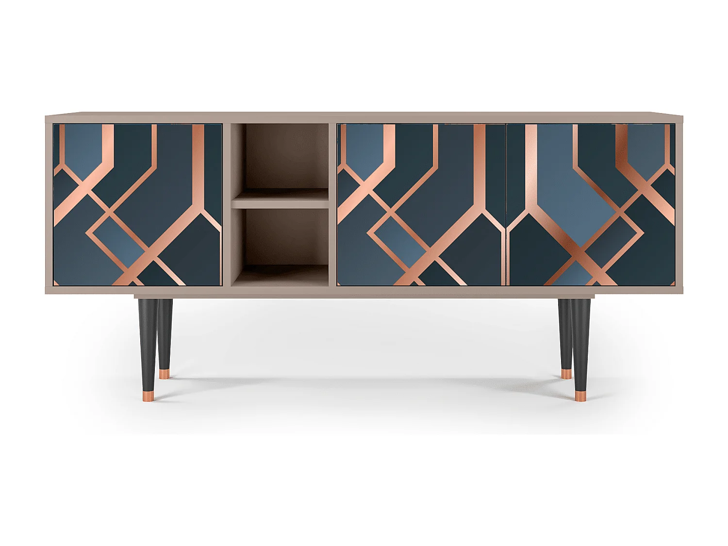 Mueble de TV - 150х69х41 cm - T5 - Ashy 1920', Latte