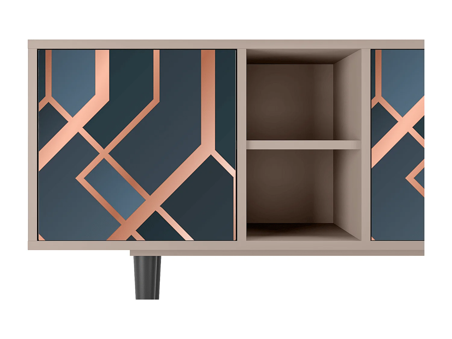 Mueble de TV - 150х69х41 cm - T5 - Ashy 1920', Latte