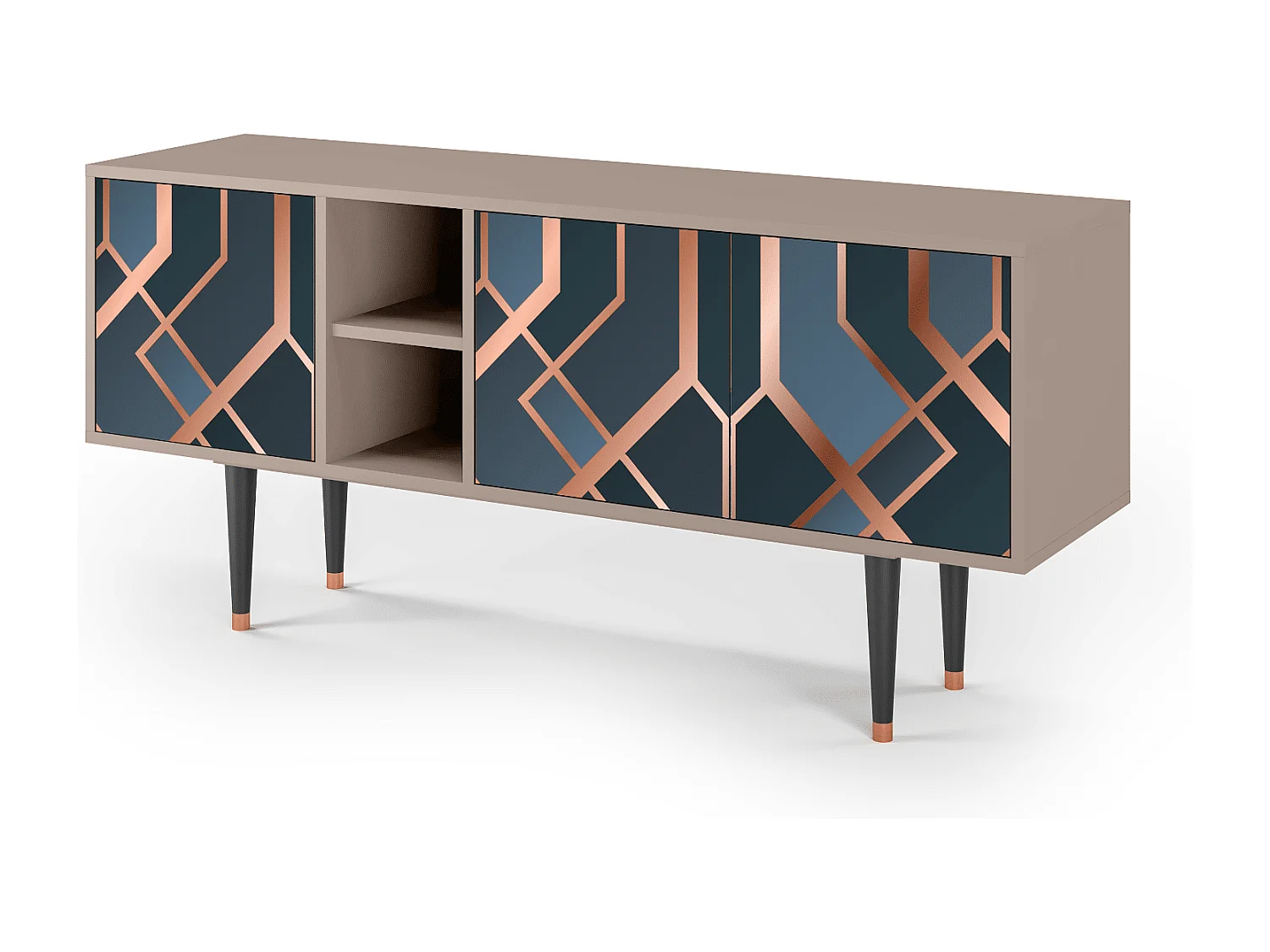 Meuble TV - 150х69х41 cm - T5 - Ashy 1920', Latte