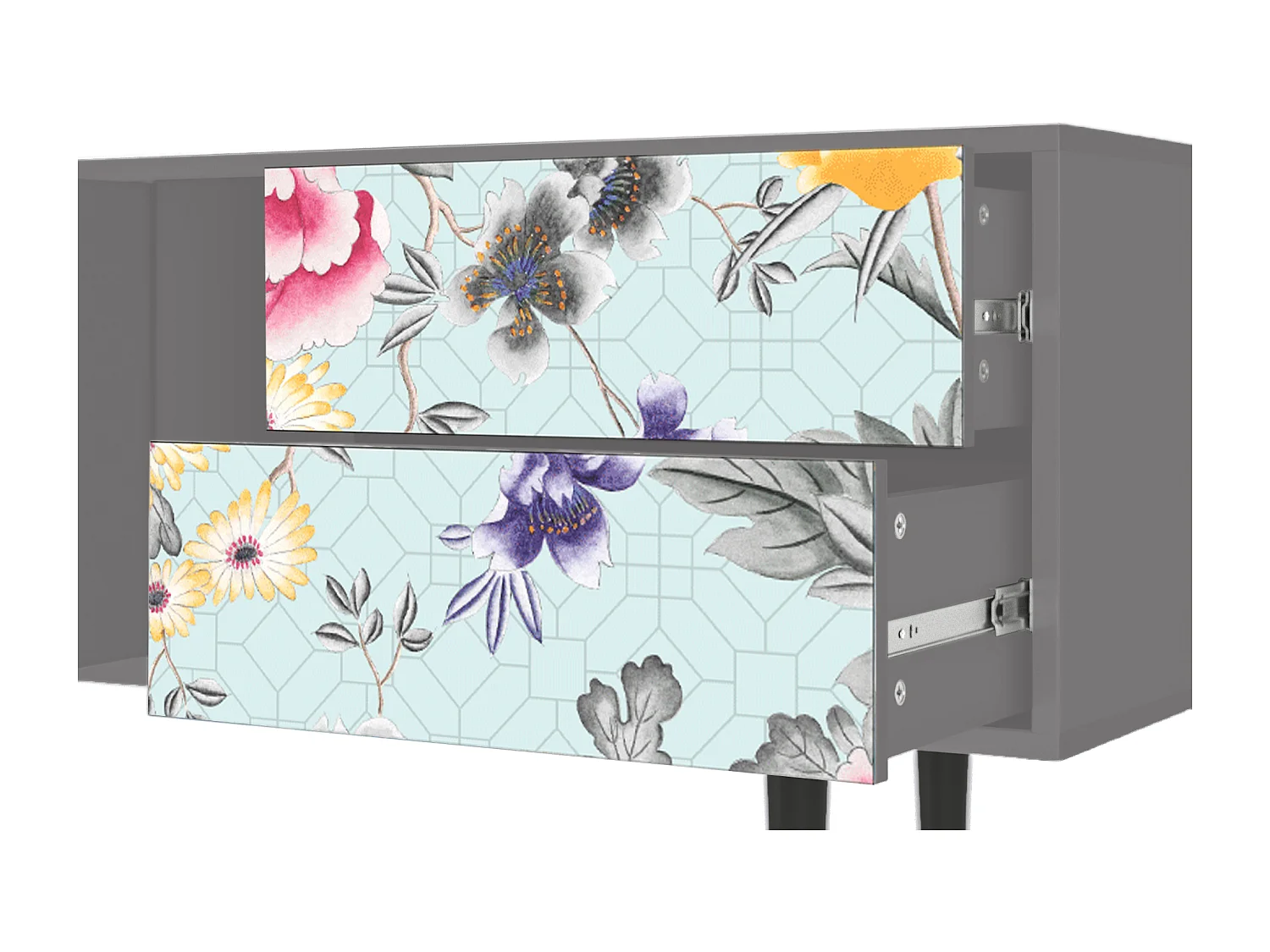 Meuble TV - 170х69х48 cm - T1 - Sky Garden, Gris