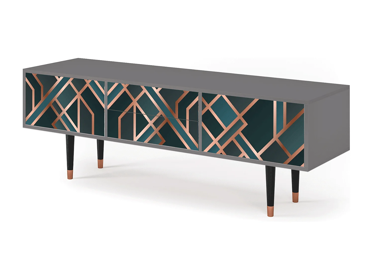 TV-meubel - 170х59х48 cm - T4 - Bronze Crossroad, Grijs