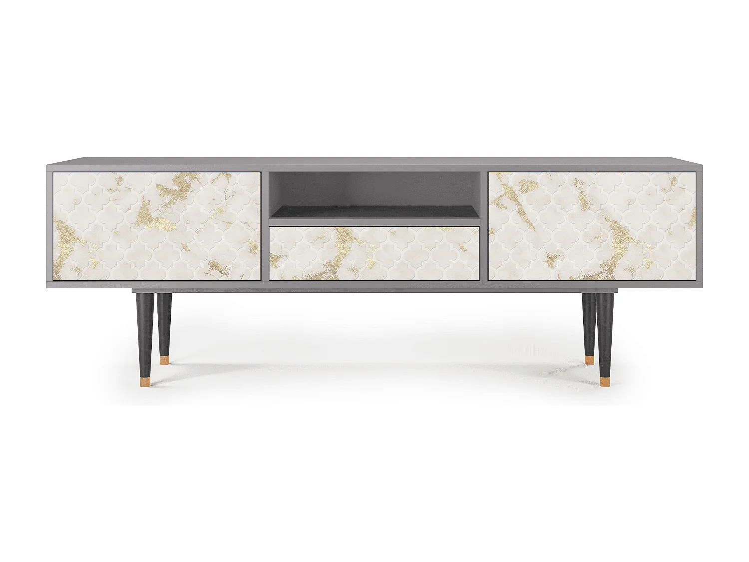 Mueble de TV - 170х59х41 cm - T6 - Sahara desert, Gris