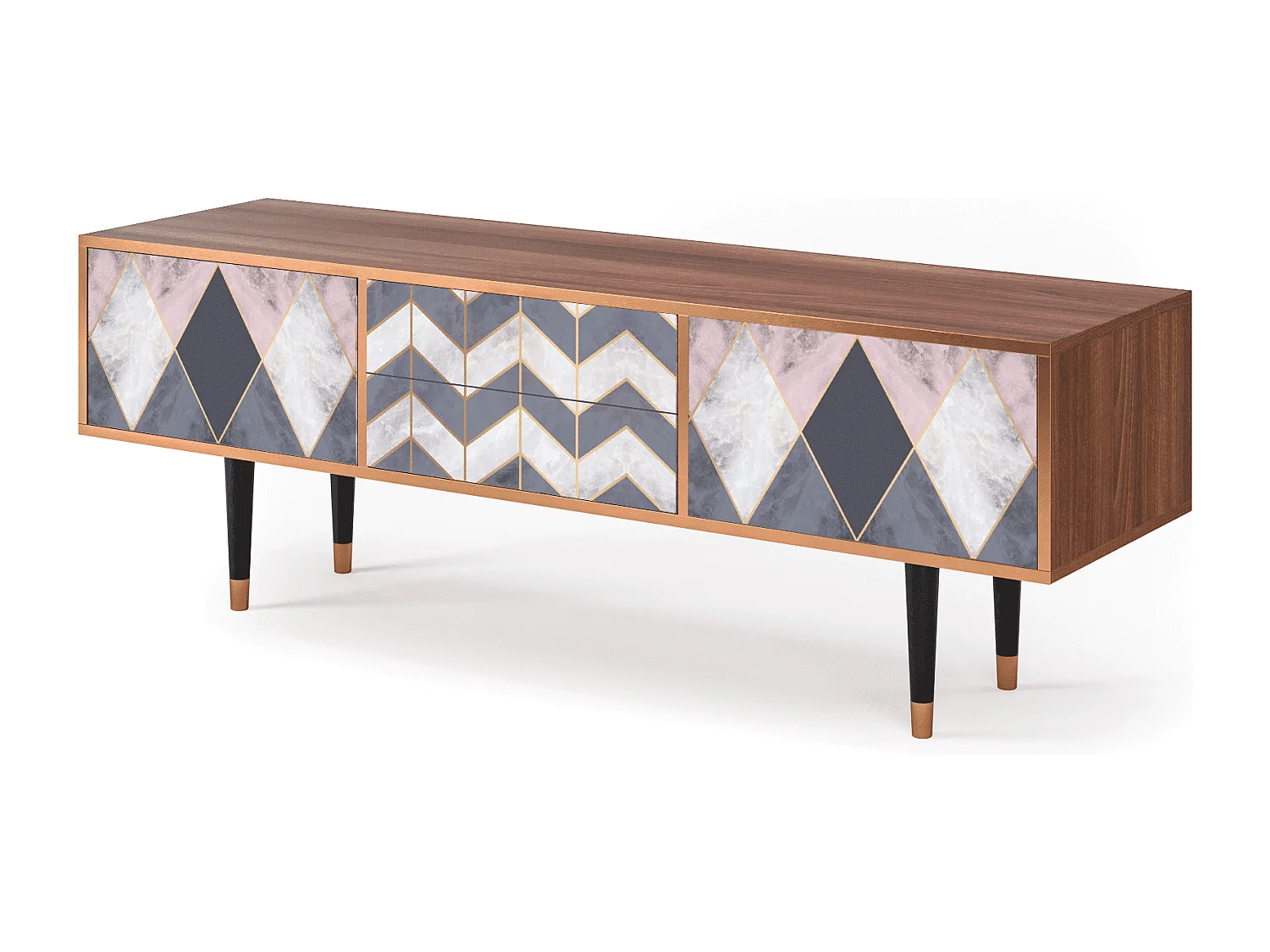 Meuble TV - 170х59х48 cm - T4 - Ideal Harmony, Noyer