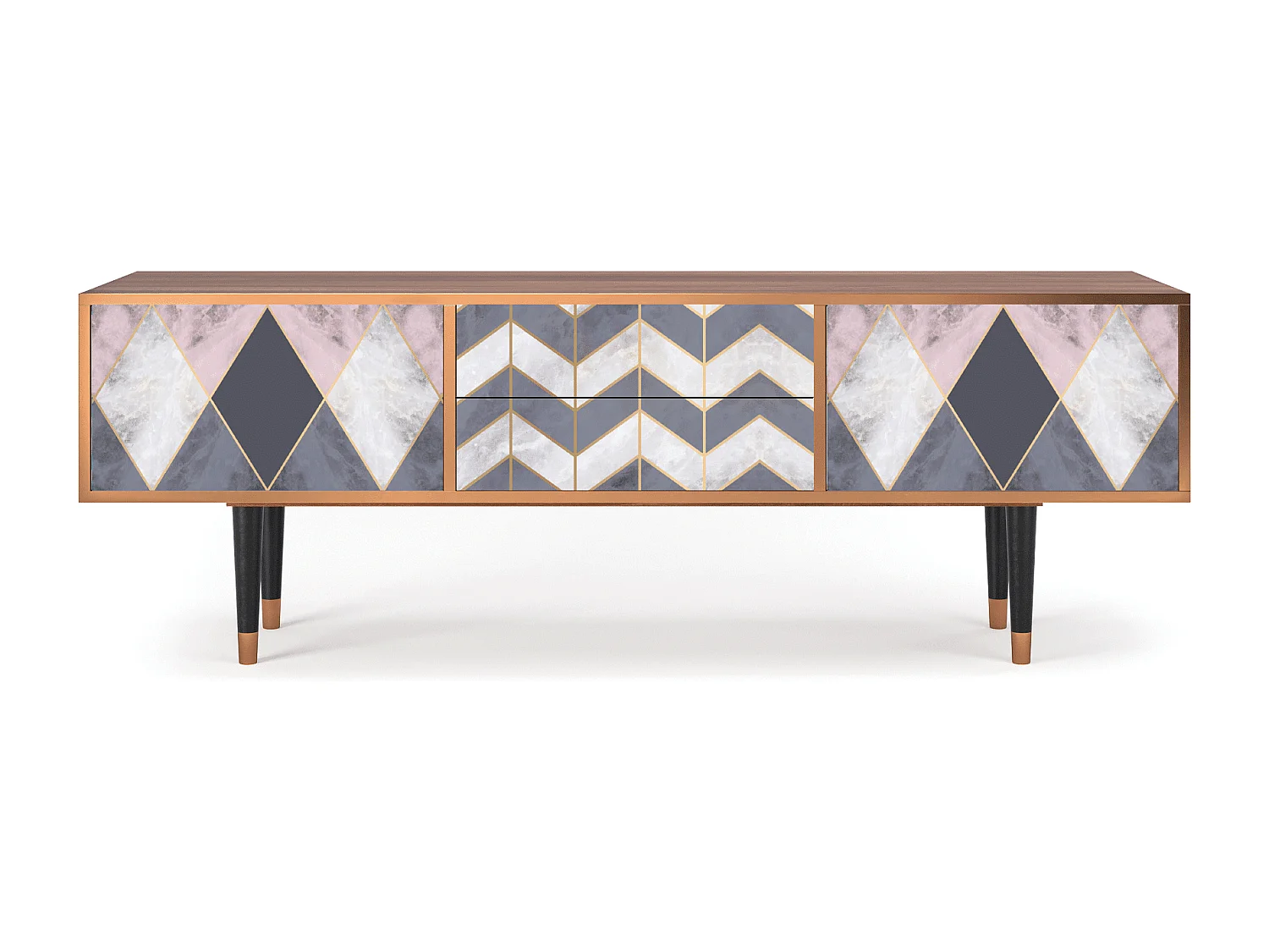 Meuble TV - 170х59х48 cm - T4 - Ideal Harmony, Noyer