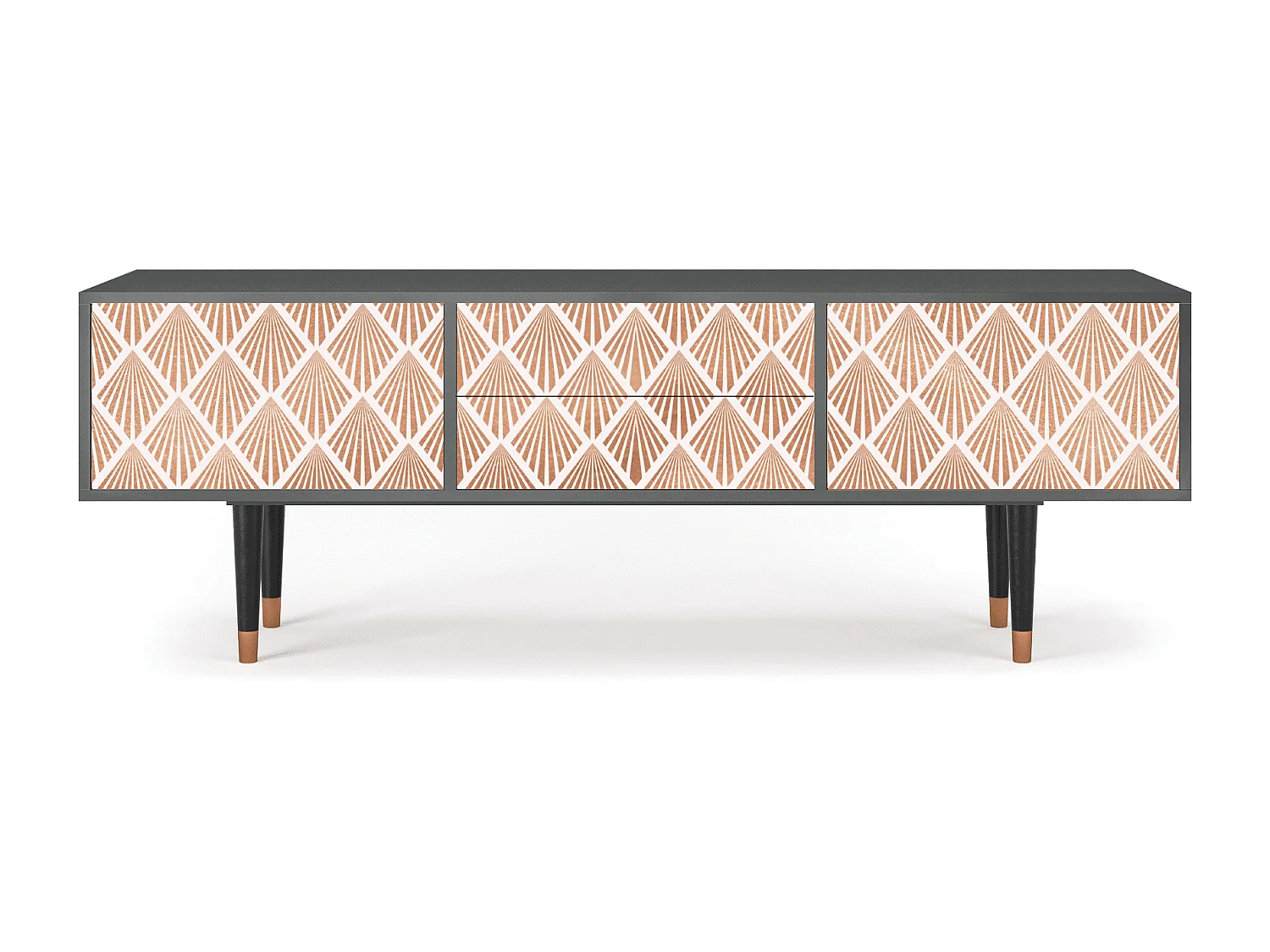 Meuble TV - 170х59х48 cm - T4 - Pastel Sunrise, Anthracite