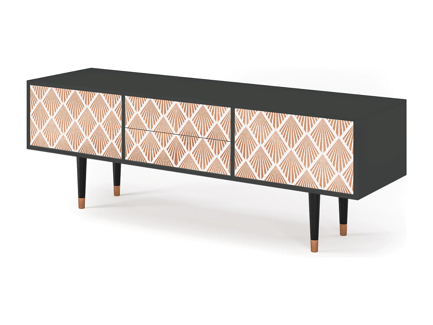 Meuble TV - 170х59х48 cm - T4 - Pastel Sunrise, Anthracite