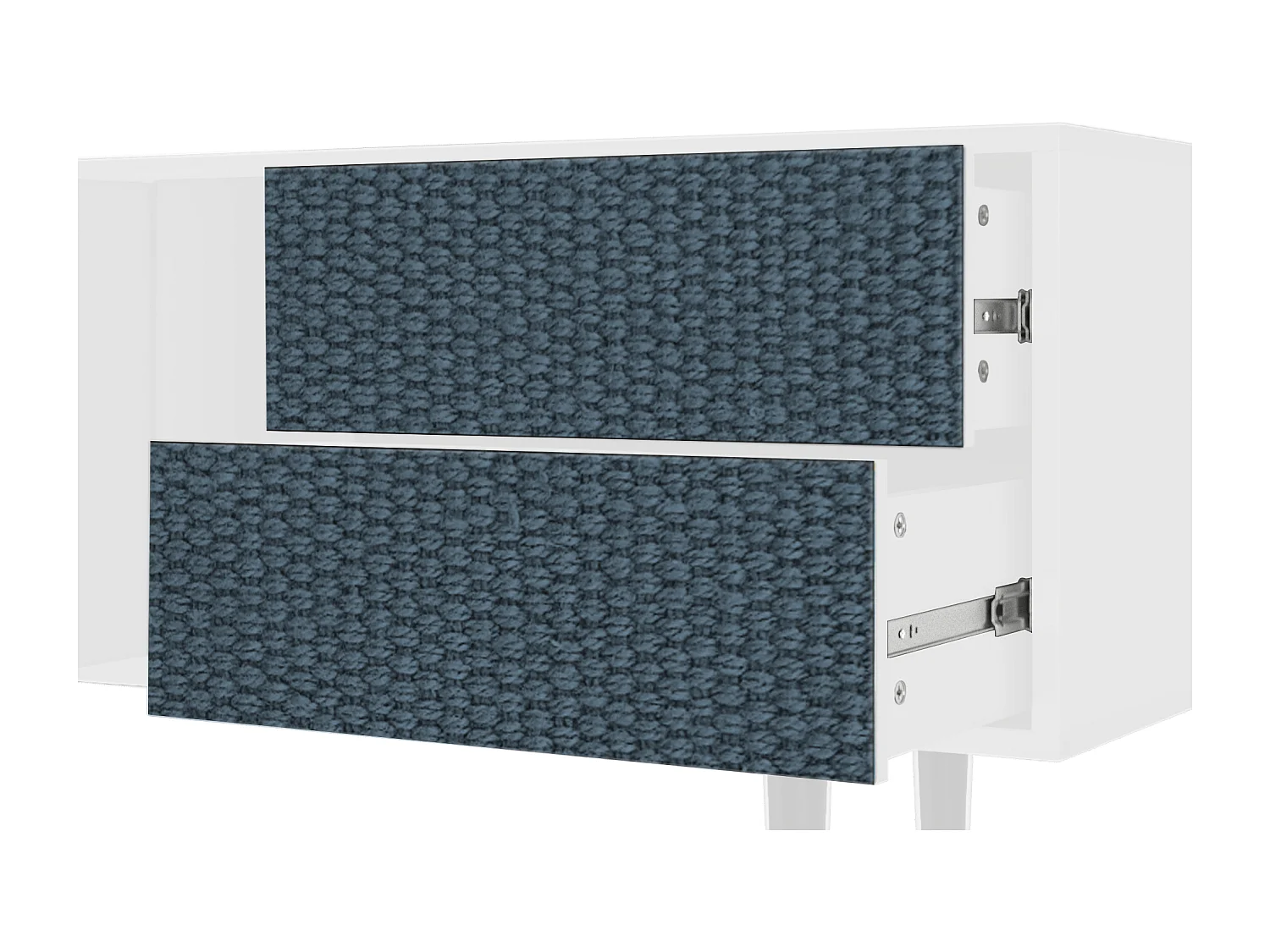 Meuble TV - 170х69х48 cm - T1 - Knitted Pattern, Blanc