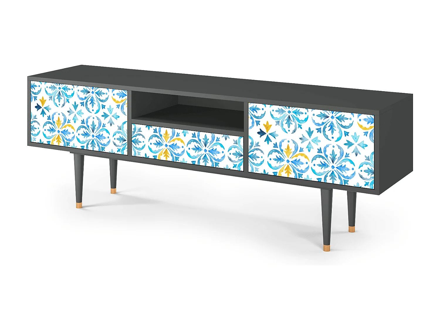 TV-Möbel - 170х59х41 cm - T6 - Lisbon Flover, Anthrazit