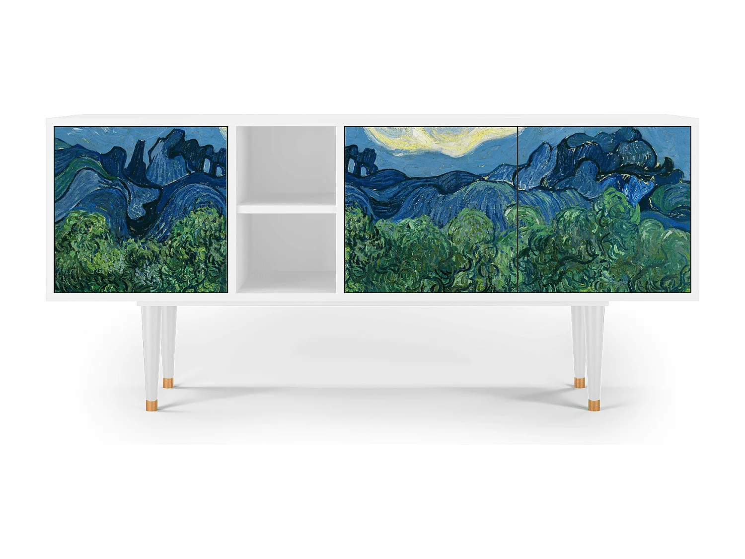 TV-Möbel - 150х69х41 cm - T5 - The Oil Trees, Weiß