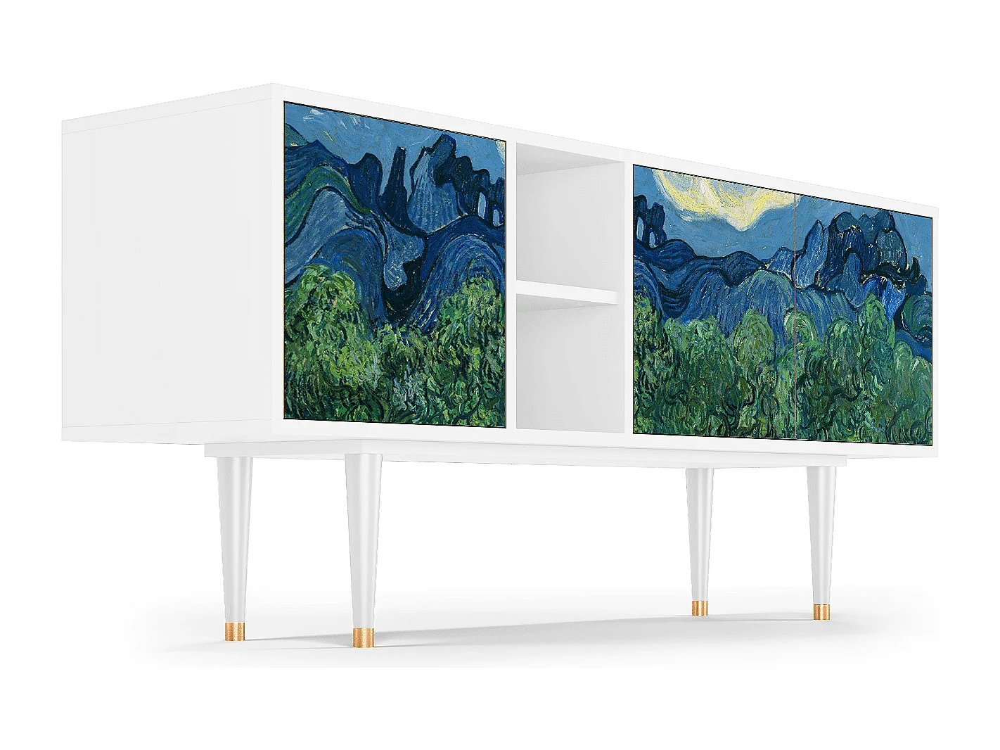 TV-Möbel - 150х69х41 cm - T5 - The Oil Trees, Weiß