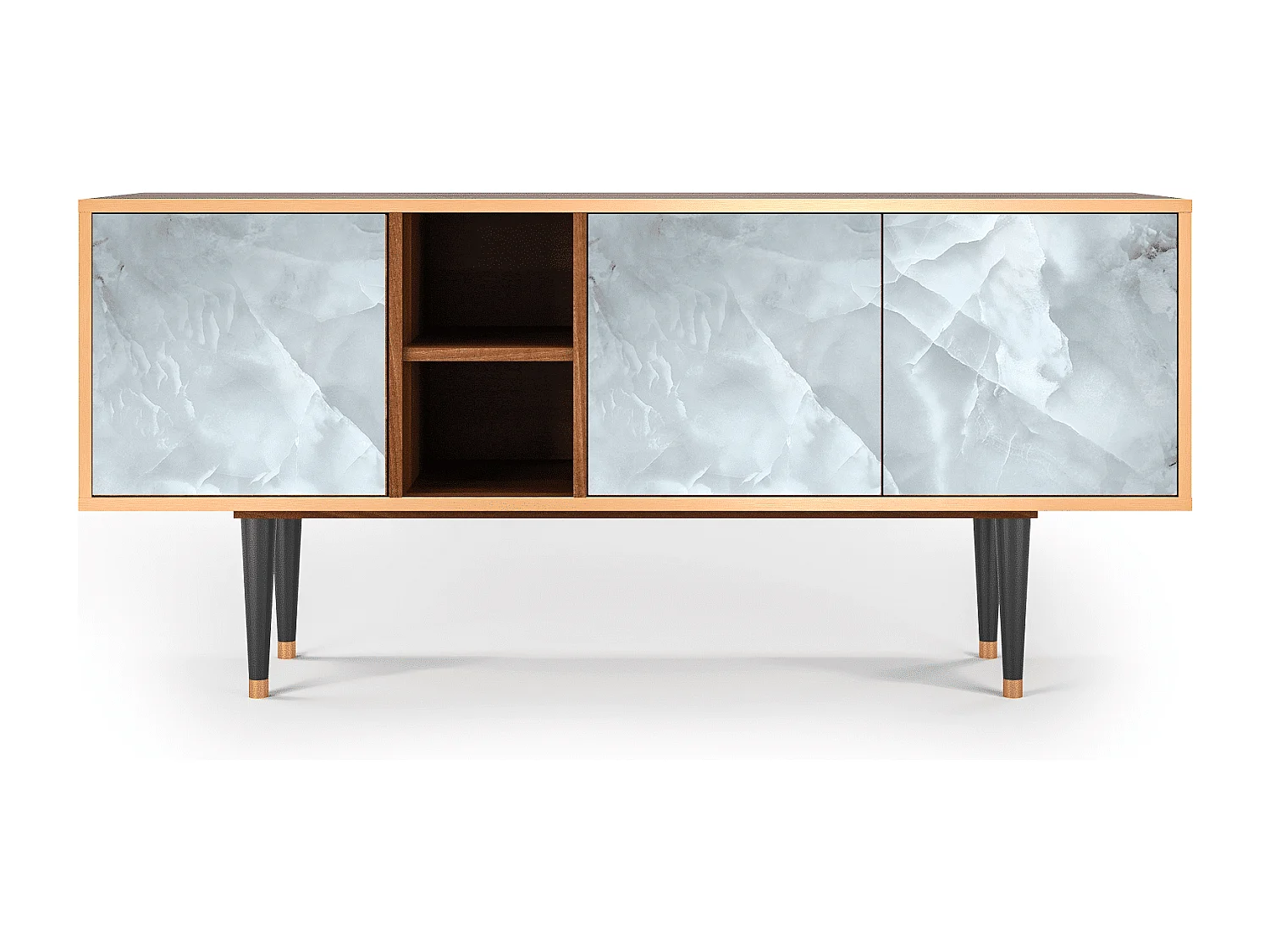 Meuble TV - 150х69х41 cm - T5 - The Onyx, Noyer