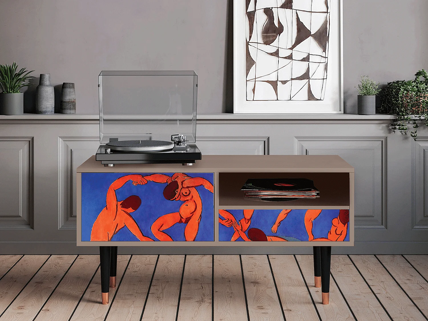 Meuble TV - 115х59х48 cm - T3 - The Dance by Matisse , Latte