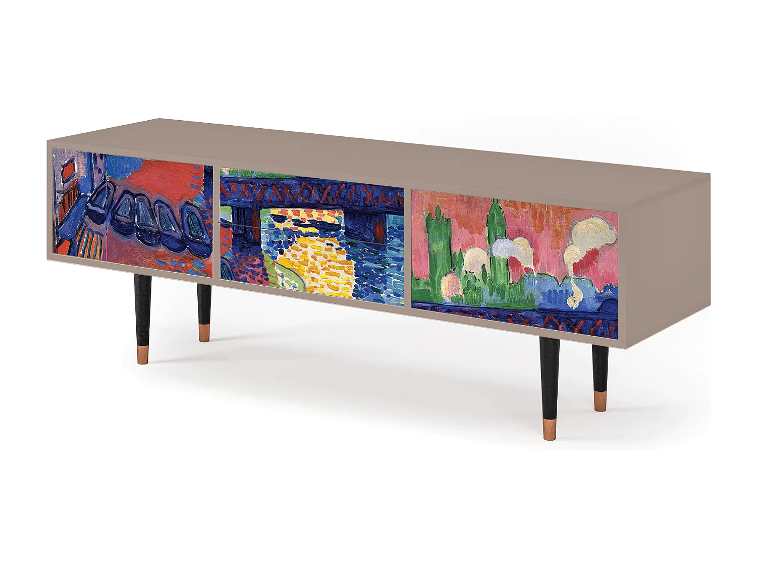 Meuble TV - 170х59х48 cm - T4 - Charing Cross Bridge, Latte