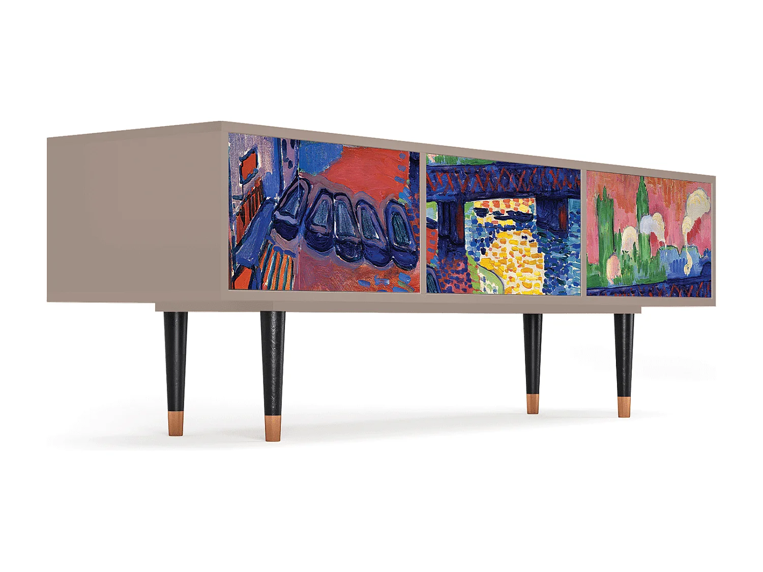 Meuble TV - 170х59х48 cm - T4 - Charing Cross Bridge, Latte