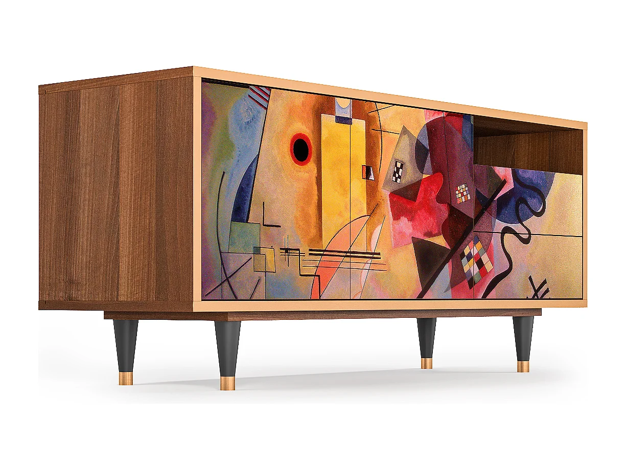 Mobile TV - 125х56х41 cm - T7 - Modern Art, Noce