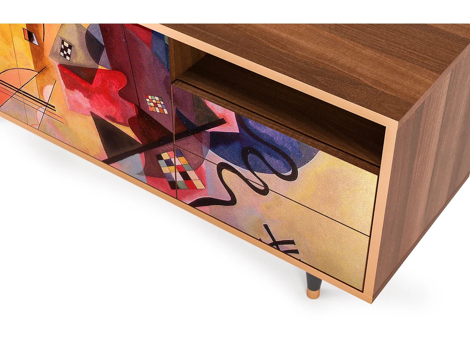 Mobile TV - 125х56х41 cm - T7 - Modern Art, Noce