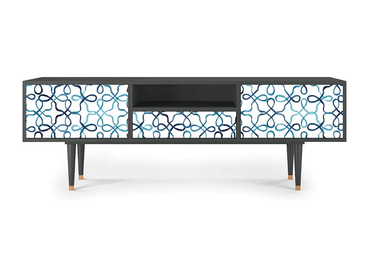 Meuble TV - 170х59х41 cm - T6 - Marine Strings, Anthracite