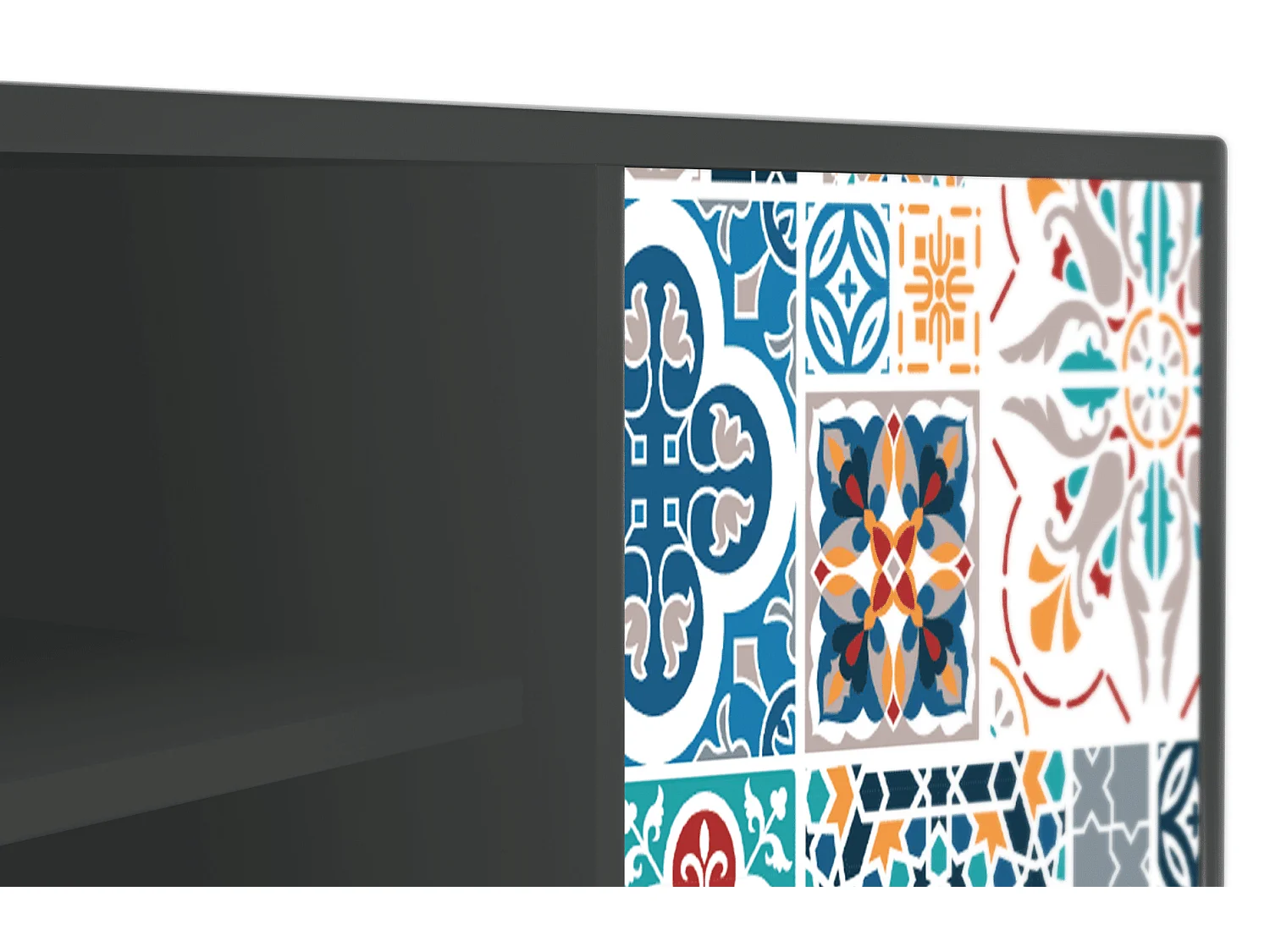 Meuble TV - 170х69х48 cm - T2 - Moroccan Market, Anthracite