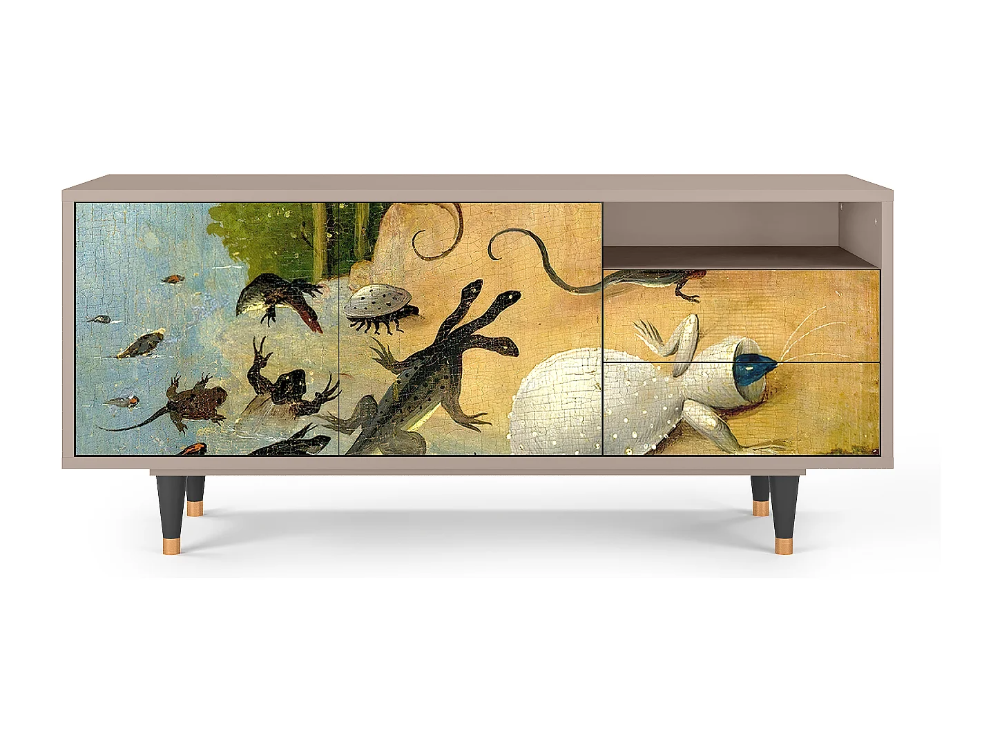Meuble TV - 125х56х41 cm - T7 - The Garden by Bosch, Latte