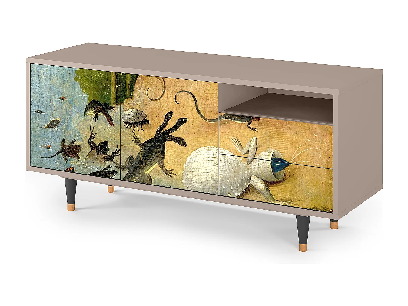 Szafka RTV - 125х56х41 cm - T7 - The Garden by Bosch, Latte