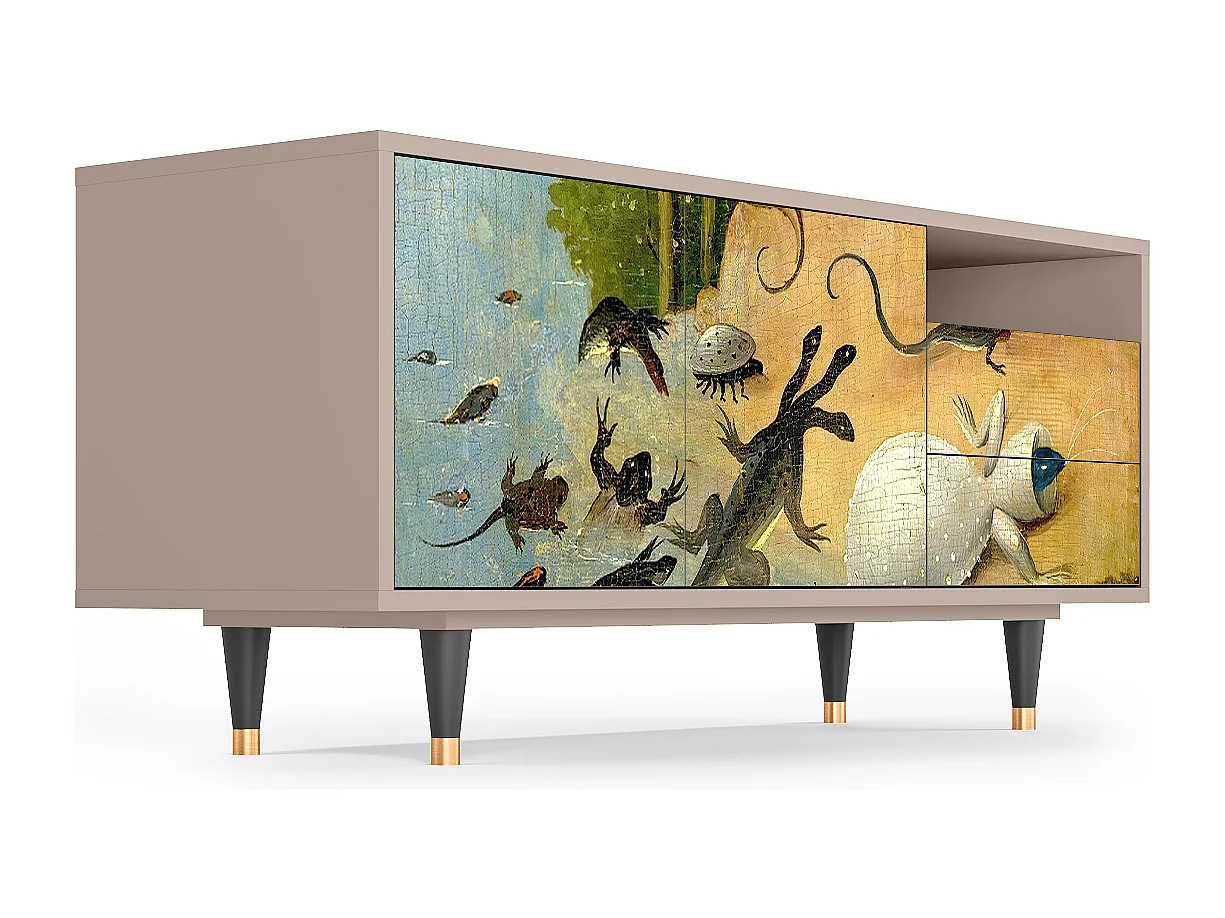 Szafka RTV - 125х56х41 cm - T7 - The Garden by Bosch, Latte