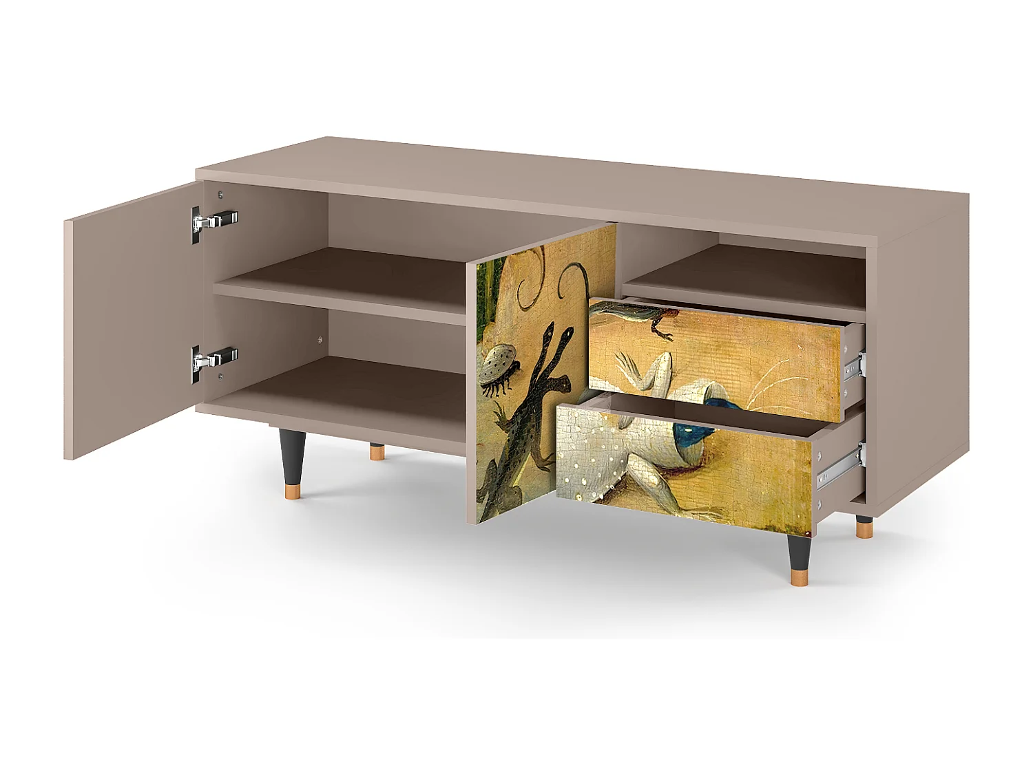 Szafka RTV - 125х56х41 cm - T7 - The Garden by Bosch, Latte