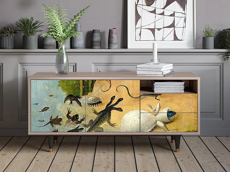 Szafka RTV - 125х56х41 cm - T7 - The Garden by Bosch, Latte