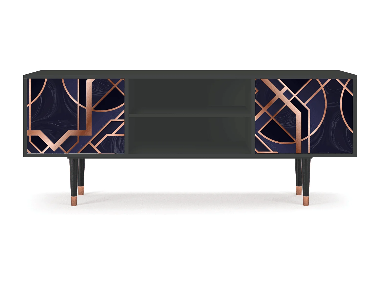 Meuble TV - 170х69х48 cm - T2 - Purple Temple, Anthracite