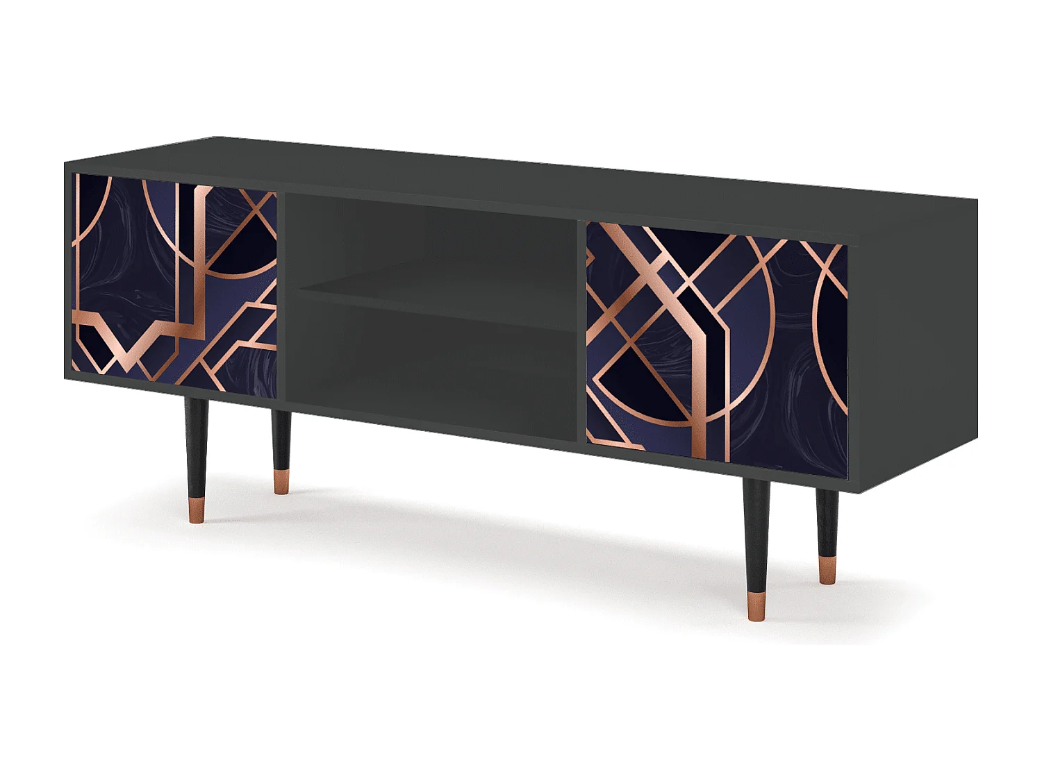 Meuble TV - 170х69х48 cm - T2 - Purple Temple, Anthracite