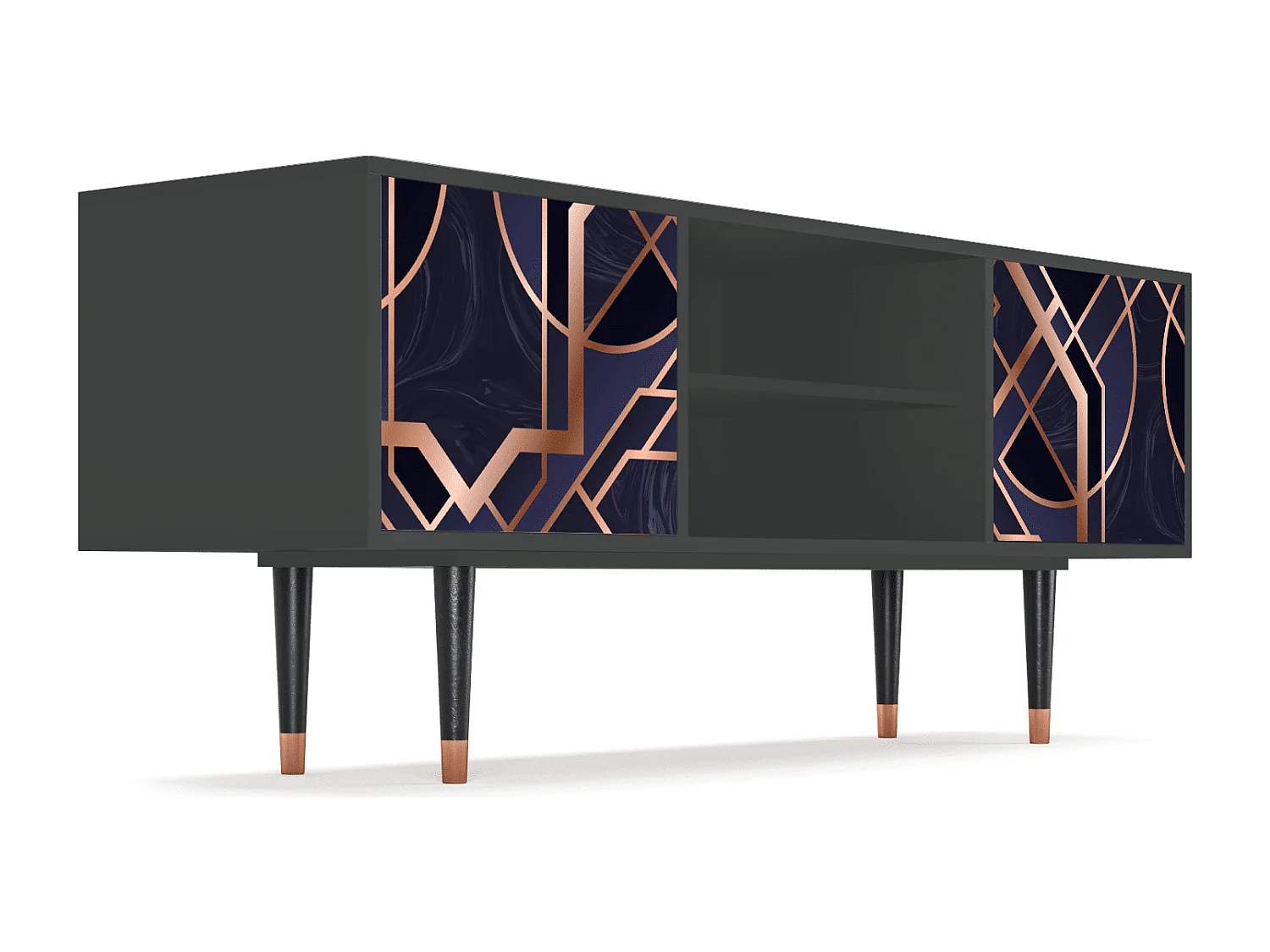 Meuble TV - 170х69х48 cm - T2 - Purple Temple, Anthracite