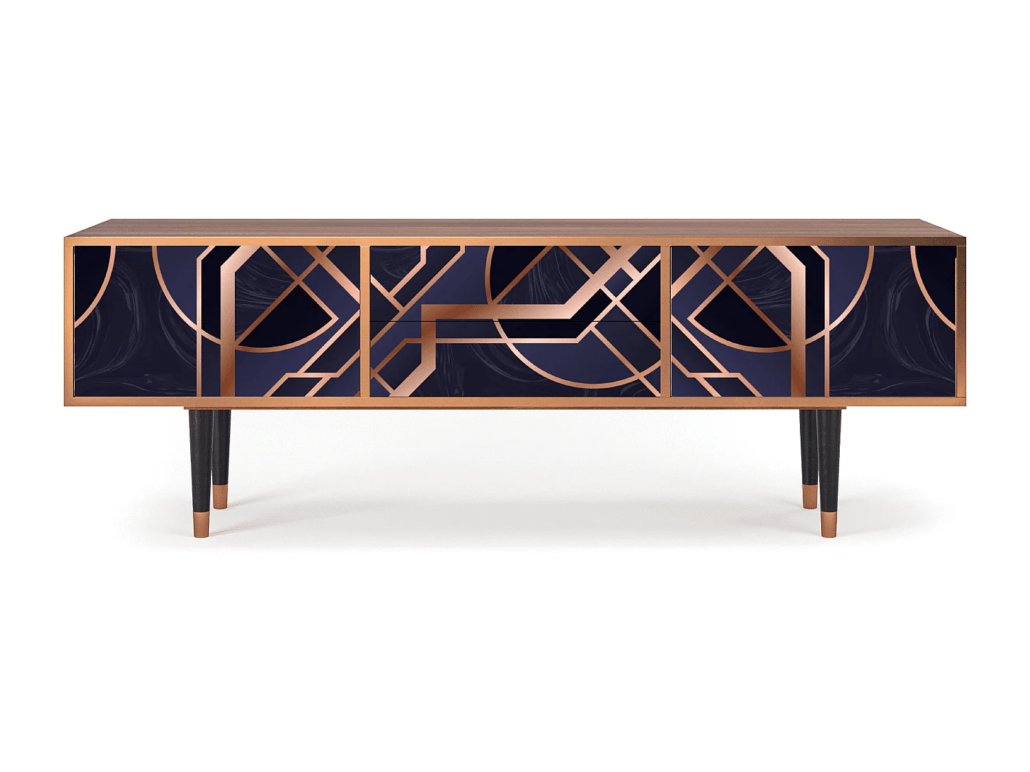 Mueble de TV - 170х59х48 cm - T4 - Purple Temple, Nogueira