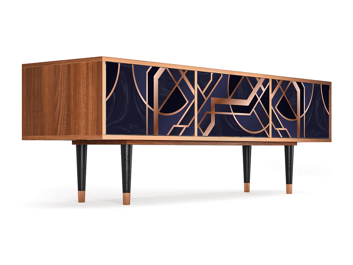 Mueble de TV - 170х59х48 cm - T4 - Purple Temple, Nogueira