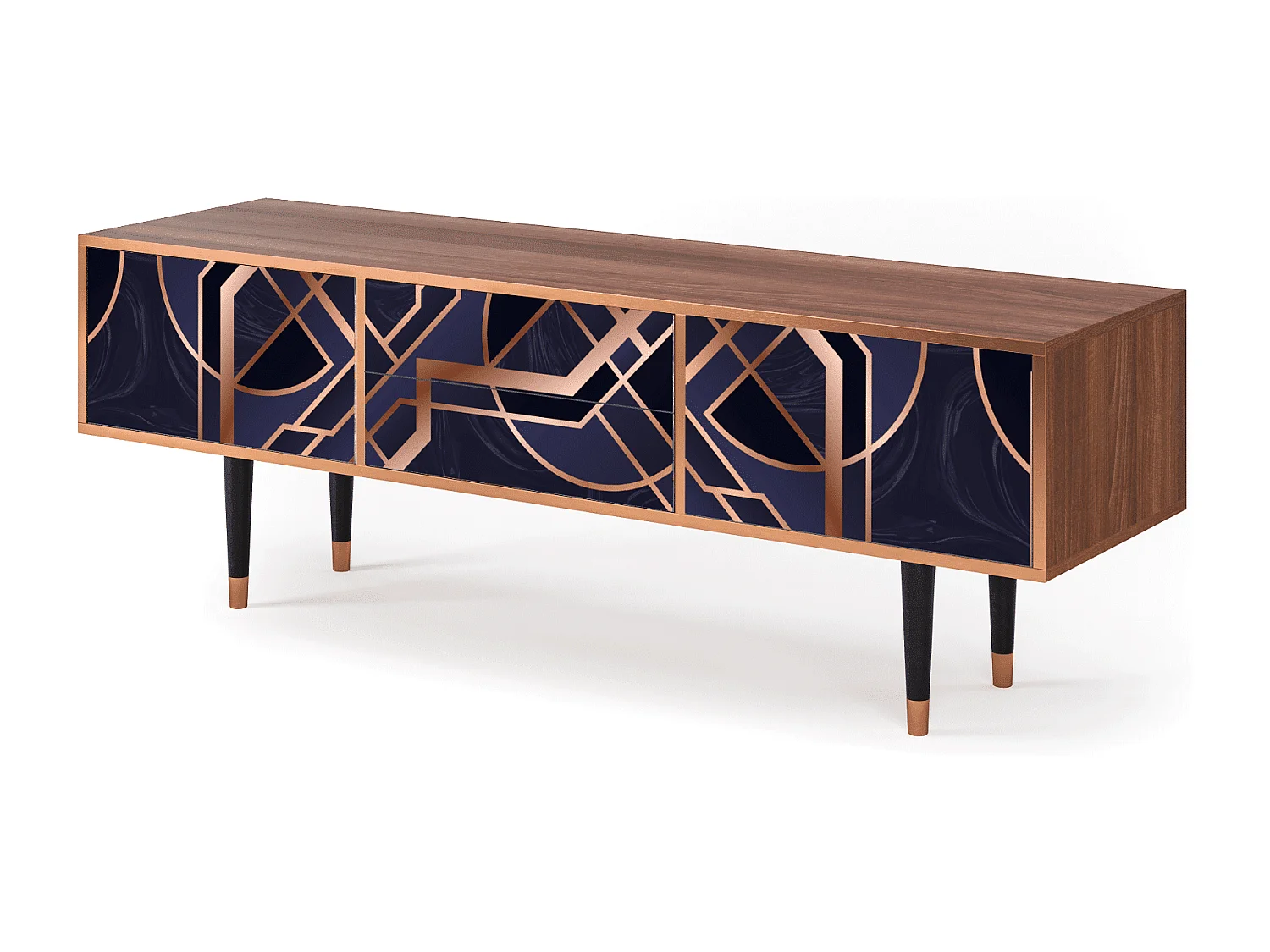 Meuble TV - 170х59х48 cm - T4 - Purple Temple, Noyer