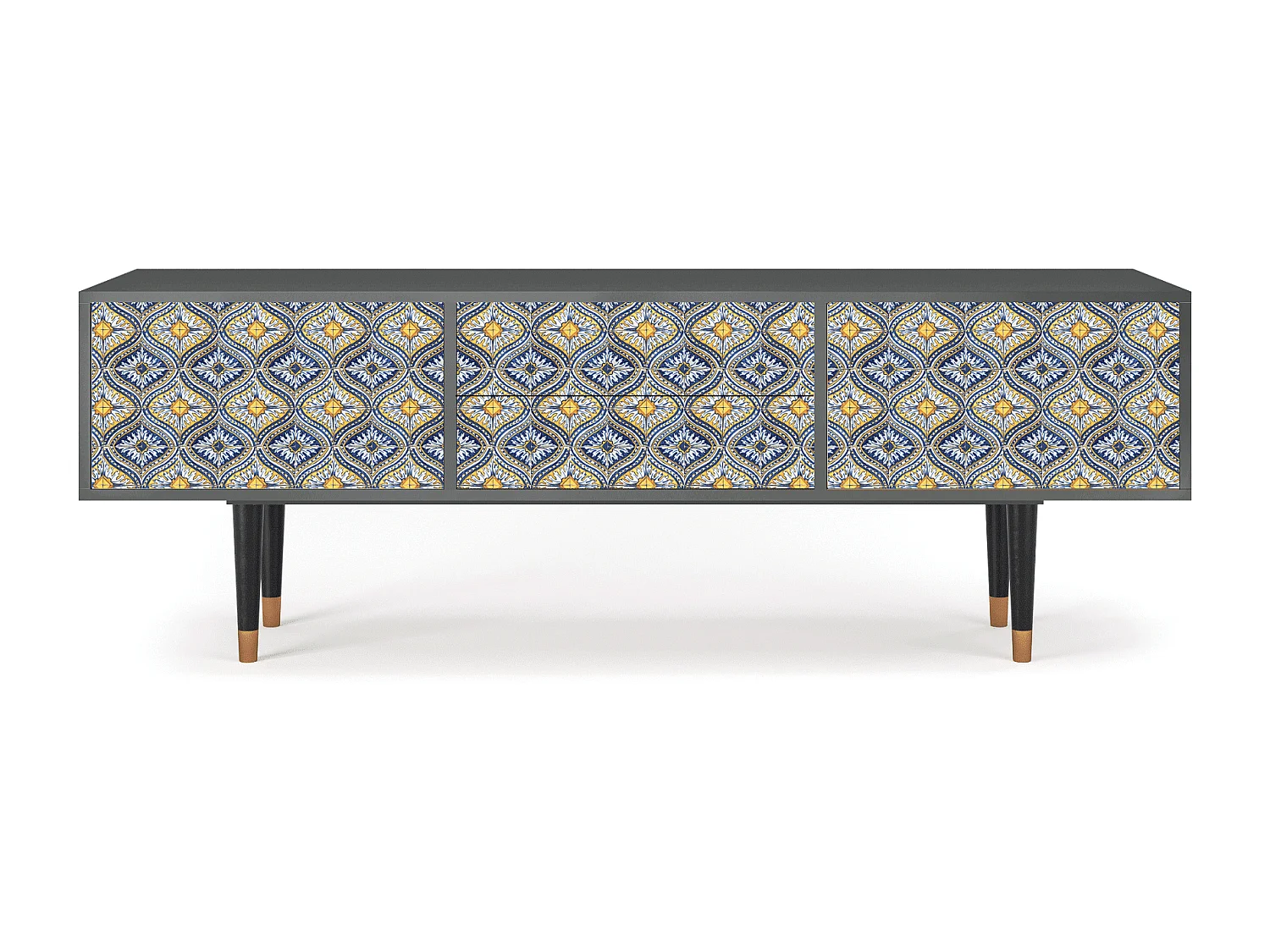 TV-Möbel - 170х59х48 cm - T4 - Illusory Pattern, Anthrazit